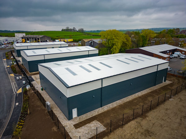 A view of Hartington Business Park from above