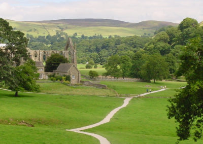 View from Devonshire seat at Bolton Abbey